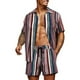 thumbnail image 1 of Txlixc Trajes de camisa hawaiana para hombre, camisa de manga corta con botones estampados a la moda + conjunto de pantalones cortos de playa Txlixc Casual, 1 of 4