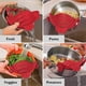 thumbnail image 5 of Strain - Silicone Clip-On Colander, Heat Resistant Drainer for Vegetables and Pasta Noodles, for Bowl, Pots, and Pans,Red, 5 of 5