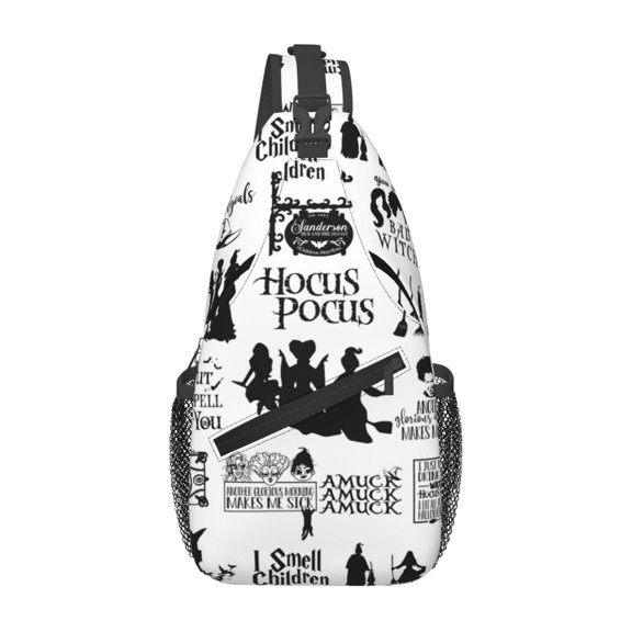 Hocus Pocus Sling Bag Crossbody Sling Backpack Chest Bag Daypack Purses Shoulder Bag For Women Men Travel Hiking