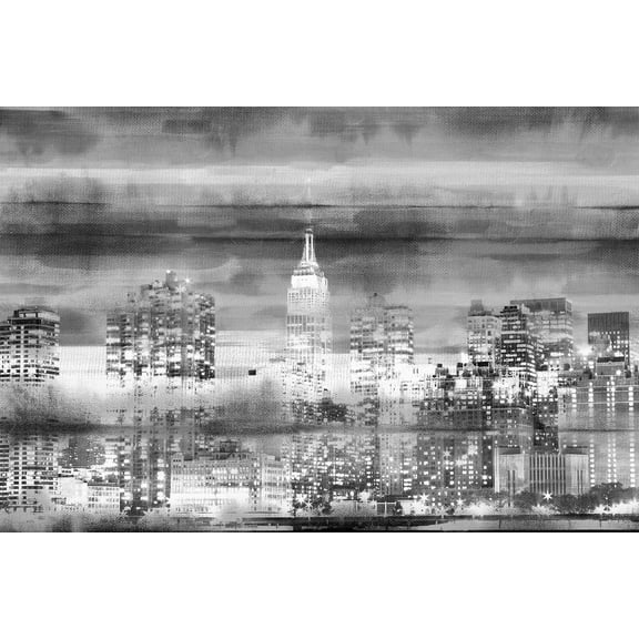 Parvez Taj "Big Apple Night" Print on Canvas
