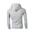 thumbnail image 2 of Fashnice Chandails en Molleton pour Hommes Sweat à Capuche à Cordon Manches Longues Coupe Régulière Sport Gris Clair m, 2 of 3