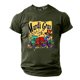 thumbnail image 2 of Casual Summer Tops Carnaval Impreso de Manga Corta Cuello Redondo, Poliéster Ligero para la Fiesta de Verano de Primavera, 2 of 9