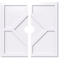 thumbnail image 1 of Ekena Millwork CMP36EY2-05000 36 Po OD x 5 Po ID Carré Embry Architecture Grade PVC Contemporain Médaillon de Plafond - 2 Pièces, 1 of 1