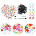 thumbnail image 4 of 1 Set of DIY Dreadlocks Ring Beads Creative Hair Braiding Buckle Hair Rubber Band Accessory, 4 of 9
