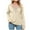 Beige, variant on Yuzhih Long Sleeve Shirts for Women Dressy V Neck Casual Blouse Basic Loose Tunic Tops Trendy Soft Fall Tops