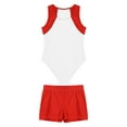 thumbnail image 3 of Jizyo Kids Boys Gymnastics Leotard Sleeveless Training Unitard Jumpsuit with Shorts Sets Sport White 10, 3 of 5