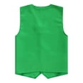 thumbnail image 2 of Miaeowve Kid Girls Boys Volunteer Vest Solid Color Irregular Hem Volunteers Activity Waistcoat Green S/10, 2 of 5
