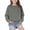 Dark Gray #150, variant on Kids' Sweatshirt Side Slit Dropped Shoulder Crewneck Long Sleeve Casual Pullover Basic Comfortable Solid Color Fall Top