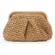 thumbnail image 1 of Bolso de Paja para Mujer Bolsa de Bola de Masa de Nube Bolso de Hombro Tipo Bandolera de Paja Bolso Tejido de Playa de Verano, 1 of 6
