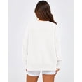 thumbnail image 4 of BTFBM Women's Casual Crewneck Sweatshirts Spring Long Sleeve Side Slit Workout Fleece Pullover Top Fashion Clothing, 4 of 9