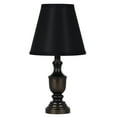 thumbnail image 6 of Mainstays Mix & Match 4.5x8x7" Solid Black Accent Lamp Shade, Round, 6 of 8