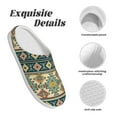 thumbnail image 5 of KLL Traditional Tribal Aztec1 Pattern Adult Unisex Cozy Slippers,Fuzzy Slip-on Slippers TPR Sole Slippers Comfort Plush Home Footwear for Indoor & Outdoor-11, 5 of 7