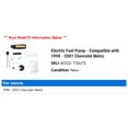 thumbnail image 2 of Electric Fuel Pump - Compatible with 1998 - 2001 Chevy Metro 1999 2000, 2 of 2