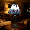 thumbnail image 4 of Modern Glass Bedside Table Lamp, Soft Warm Light, Adjustable Brightness, Compact 36x20x15 cm, Nightstand or Living Room Decor, 4 of 5