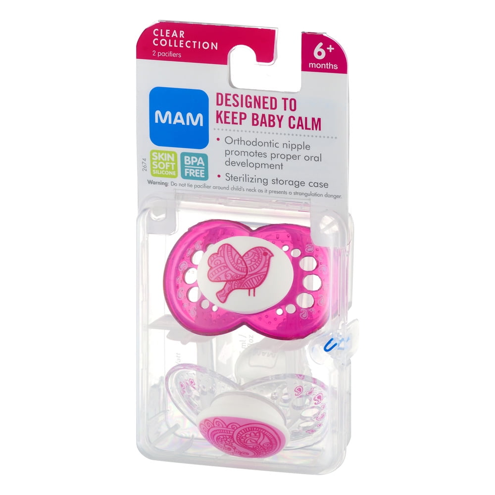 mam clear orthodontic pacifier