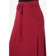 thumbnail image 5 of TheMogan Women's S~3X Drawstring Waist Pocket Drapey Jersey A-Line Long Maxi Skirt, 5 of 7