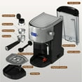 thumbnail image 7 of WAA 20 Bar Compact Espresso Maker with Milk Frother, Black, 7 of 7