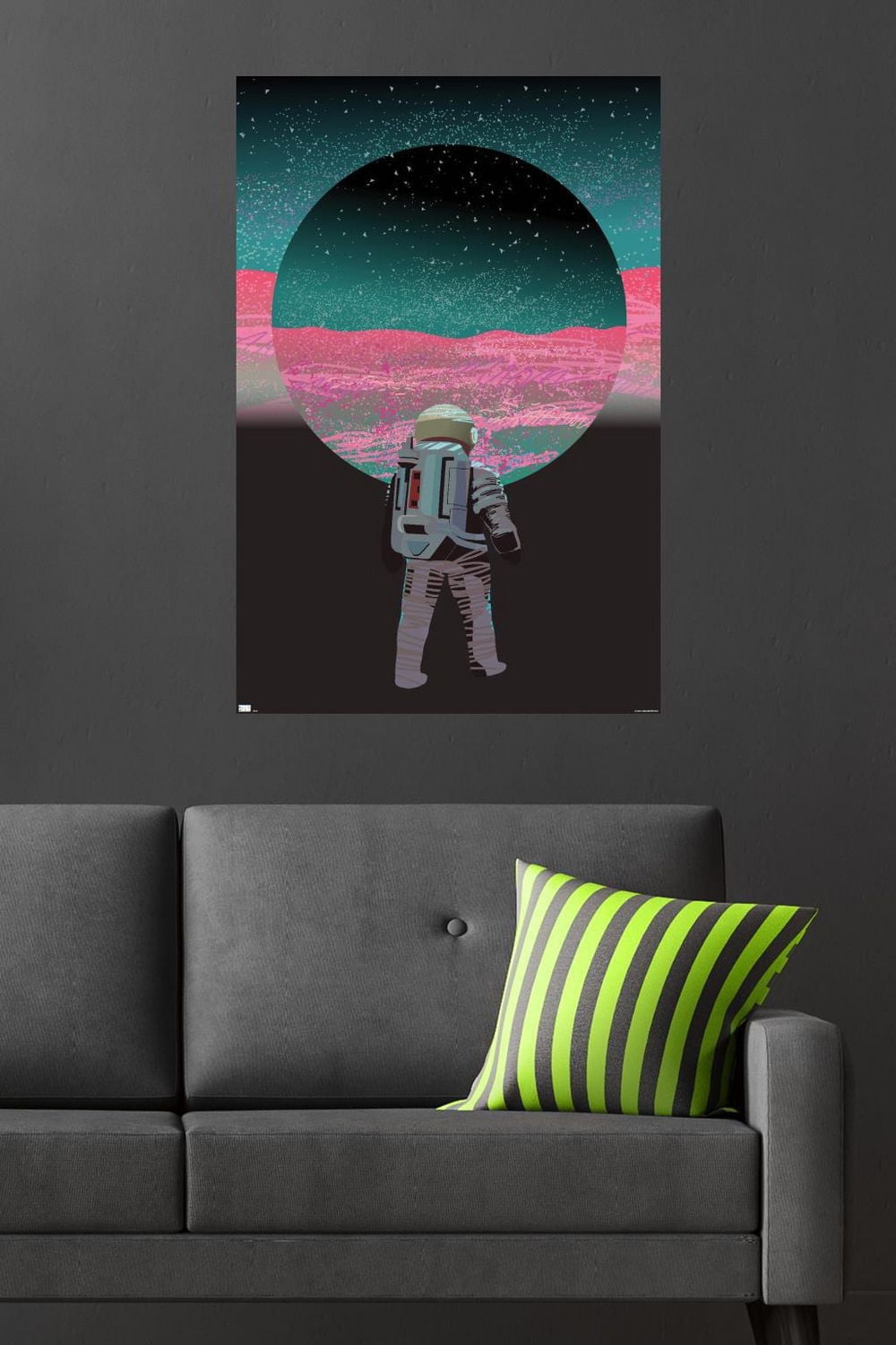 Abstract Astronaut Wall Poster, 22.375" x 34"