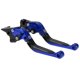 thumbnail image 1 of Palancas de freno y embrague largas y cortas para Yamaha MT-07 2014-2022, palanca de freno ajustable de motocicleta, aleación de aluminio, cabeza azul, mango negro, 1 par, 1 of 1