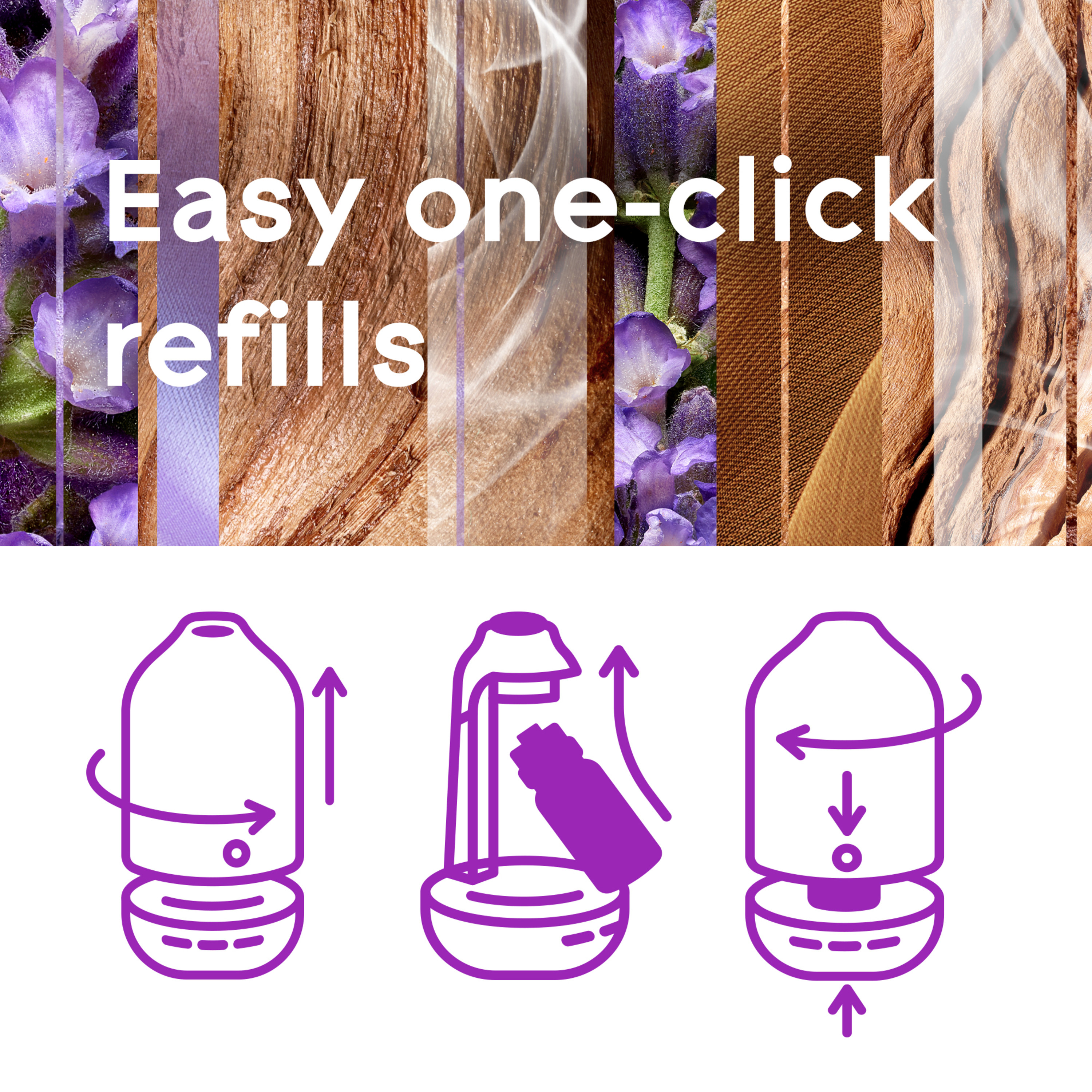 Glade Aromatherapy Lavender & Sandalwood Cool Mist Diffuser with Refill photo 8