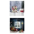 thumbnail image 1 of Cortina De De Navidad A Prueba De Agua Impresión 3D Decoración Para 55 X 39 "4 Paneles, 1 of 9