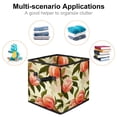 thumbnail image 2 of Peach Foldable Storage Baskets with Handle, 10.8"x10.5"x10.6" - Large Capacity Toy Box Storage Box, 2 of 6