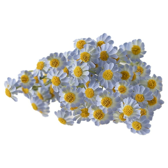 Artificial Faux Plants Flowers, Ongmies Artificial Daisy Flowers Bouquet Faux Silk Tiny Daisy Flowers for Home Garden Vase Decor, Artificial Flowers, 1X Artificial Flower Bouquet