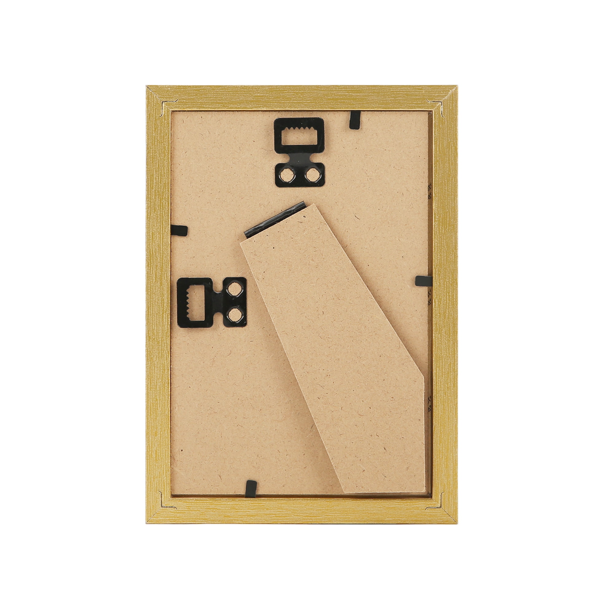 Meframe 10 PACK Wooden Collage Picture Frame Set, Wall or Tabletop Display Photo Frames, Multiple Sizes Including 8x10, 5x7, 4x6, Gold