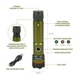 thumbnail image 3 of Swiss Tech 5000 Lumen Rechargeable LED Flashlight with IP67 Waterproof Magnetic Tailcap, 3 of 13