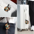 thumbnail image 6 of Cat 2Pcs PU Leather Round Luggage Tags with Privacy Cover and Name ID Tag for Suitcase, Handbags, Backpacks, School Bags, 6 of 6