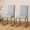 Light Gray, variant on Leather Dining Chairs, Set of 2 Upholstered Dining Room Chairs, Metal Legs Armless Kitchen Side Chairs for Home, Black Gold