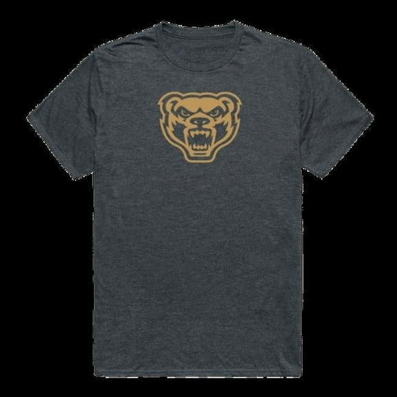 W Republic 519-359-HCH-02 Oakland University Golden Grizzlies Cinder College T-Shirt, Heather Charcoal - Medium