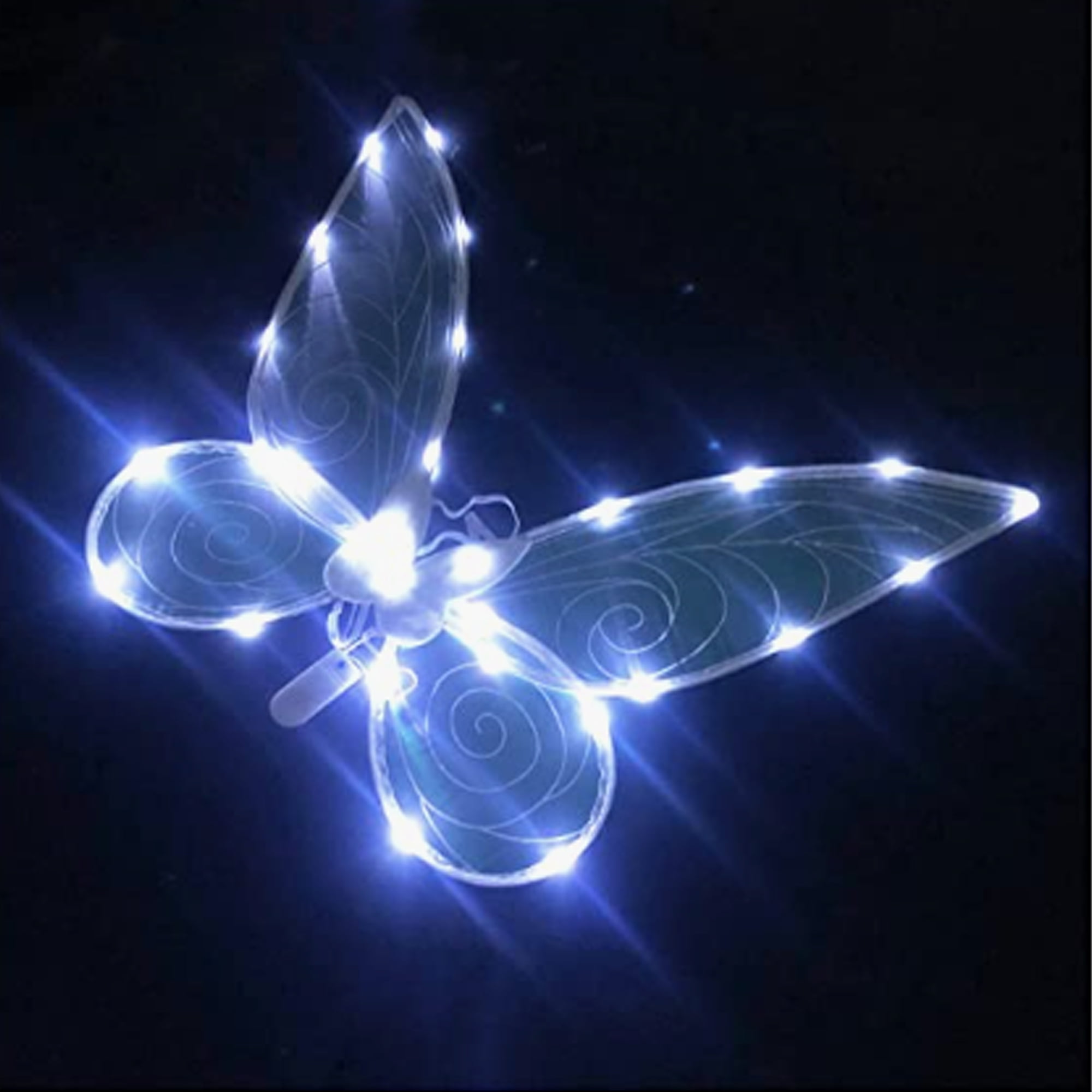 Jkerther Fairy Wings for Girls Women LED Light Up Butterfly Angel Wings