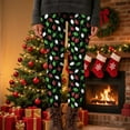 thumbnail image 2 of AOOCHASLIY Womens Pants Summer Clothes Womens Fashion Casual Christmas Printed Tight Leggings High Waist Long Pants, 2 of 5