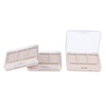 thumbnail image 1 of 3 Unids 3 Ranuras Vacías De Maquillaje De De Ojos Con Espejo Para De Ojos Lápiz Labial Blush Resaltador En Polvo Salvador Recipiente de maquillaje en polvo vacío, 1 of 9