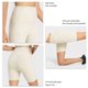 thumbnail image 5 of Pantalones cortos de yoga para mujer con forma de glúteos, cintura alta, ajustados, pantalones cortos deportivos para ciclismo, blanco 4, 5 of 6