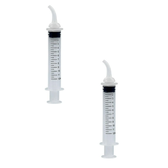 2PCS Clear Pet Feeding Syringe Oral Medication Dispenser for Dogs & Cats  BPA Free Plastic with Measurement Marks Ideal for Liquid Medicine, Food Paste & Hydration