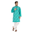 thumbnail image 2 of Atasi Cotton Embroidered Designer Kurta For Mens Cotton Party Wear Traditional Indian Wear Long Shirt, 2 of 7
