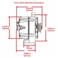 thumbnail image 6 of JEGS 1-Wire Ford Alternator 140 Amp Output with Single Groove V-Belt Pulley [Black Finish], 6 of 6