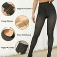 thumbnail image 4 of The Original Magic Fleece Lined Leggings – with Compression Band & One Seam Option, Bare-Leg Fit Plus-Size Tights, 4 of 5