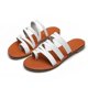 thumbnail image 1 of Zapatos de mujer Playa ligera Estilo romano Zapatillas de cuero con tiras Sandalias casuales de tacón plano Wmkox8yii  ytu2704, 1 of 6