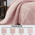 thumbnail image 4 of Mainstays Essentials Full/Queen Stripe Quilt, Red Rust Coverlet, Lightweight & Reversible Bedding, 4 of 9