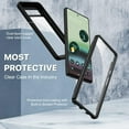 thumbnail image 2 of GHSDFBB Google Pixel 6a Case, Shockproof Cover with Built-in Screen Protector, Rugged Durable Full Body Heavy Duty Protection 360° Bumper Clear Cell Phone Case for Google Pixel 6a 5G-Black, 2 of 7