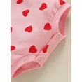 thumbnail image 7 of Valentines Day Baby Girl Outfits Heart Letter Print Sweatshirt Romper Long Sleeve 0 3 6 12 18 Months Spring Fall Clothes, 7 of 7