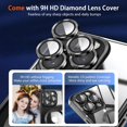 thumbnail image 4 of KOMI Magnetic Case for iPhone 15 Pro Max Case with Full Camera Lens Protector [Strong N56 Magnets] [Compatible with Magsafe] Clear Stylish Case for iPhone 15 ProMax Phone Case, Black-Titanium, 4 of 5
