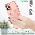 thumbnail image 4 of for iPhone 13 Pro Max Case for Women Girls, Bling Luxury Plated Bumper with Love-Heart Design, Adjustable Hand Strap Stand, Raised Edges Shockproof Protection for iPhone 13 Pro Max - Pink, 4 of 18