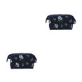 thumbnail image 1 of Guardurnaity El poliéster lleva cómodamente los cosméticos con un elegante organizador de viaje. La lona es resistente y duradera. Flores Negras 2Conjunto, 1 of 6
