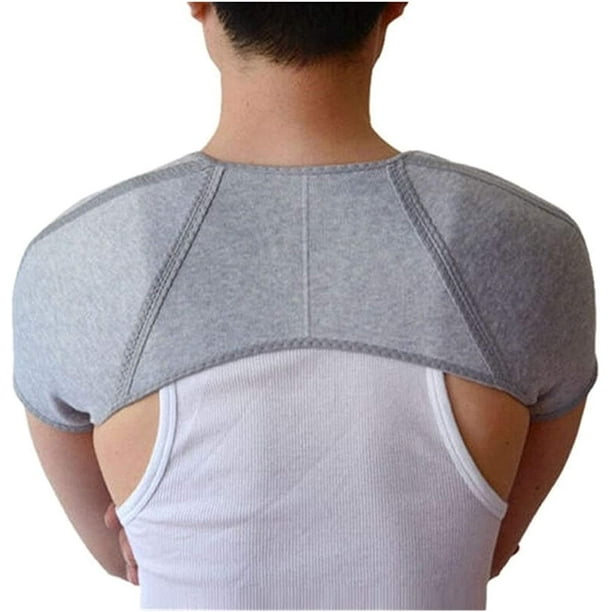 Humpback Posture Correction Band Double Shoulder Support Brace Back Strap  Pain Relief Sport Gym Winter Keep Warm 