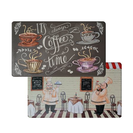 Art3d 18  X 30  Double Sided Premium All-Purpose Non-Slip Anti-Fatigue Kitchen Standing Rug  Comfort Mat with Extra Support and Thick in Kitchen Element