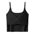 thumbnail image 3 of Harpily Tank Tops For Women Solid color with Adjustable Spaghetti Strap and Removable Padded Built in Bra Casual Camisole Tops, 3 of 4